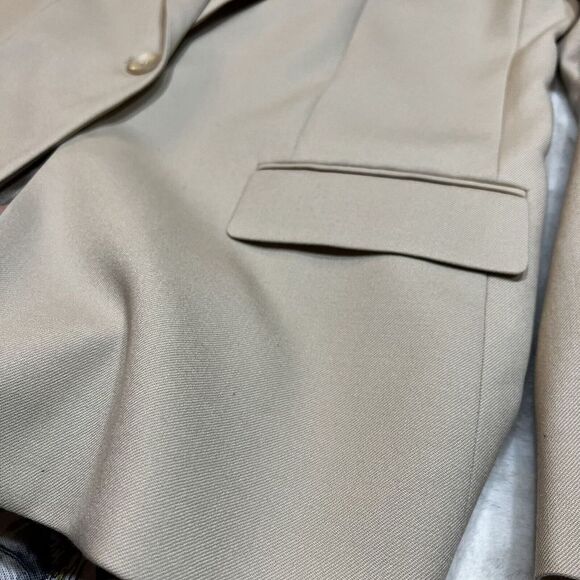 Pendleton 100% Virgin Wool Tan Blazer Women’s 10 - Picture 10 of 11